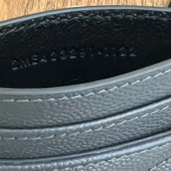 ❌SOLD❌NEW Saint Laurent Cassandre Matelasse Leather Card Holder - Storm - Picture 5 of 5